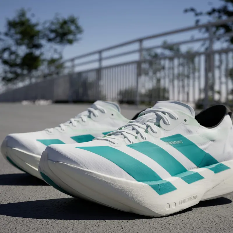 Adidas Adizero Adios Pro 4 Cloud White / Pure Teal / Carbon (JR1267)