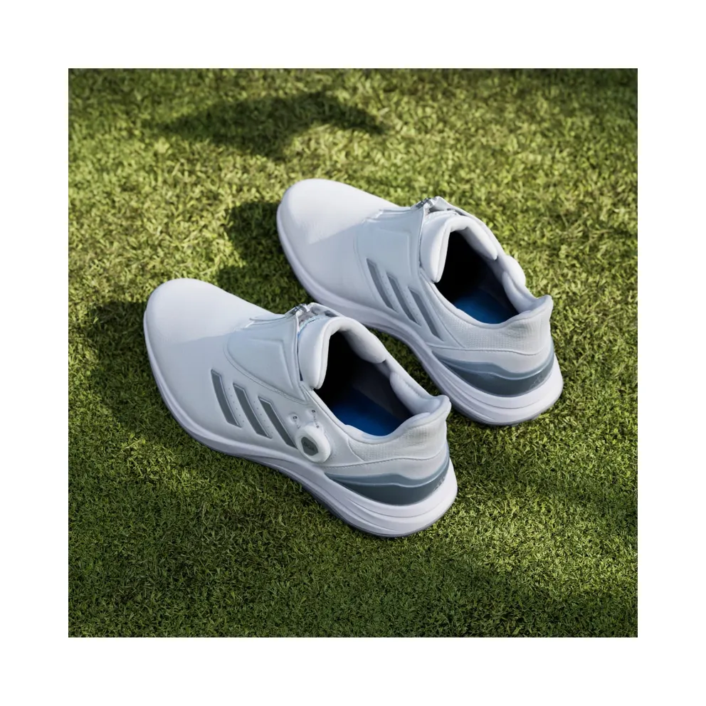 adidas Solarmotion BOA 24 Spikeless Golf Cloud White Silver Metallic Blue Burst (IF0284)
