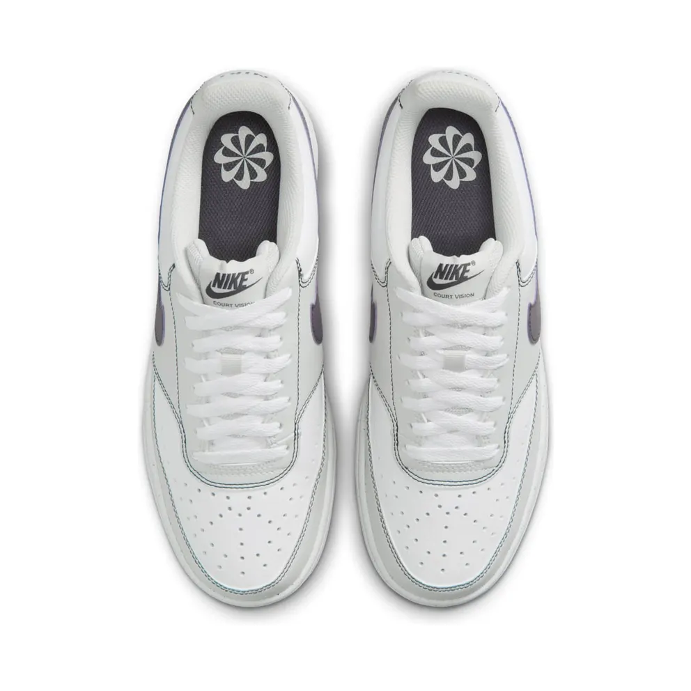 Nike Court Vision Low Next Nature CS Vast Grey White Dark Raisin (IO9552-001)