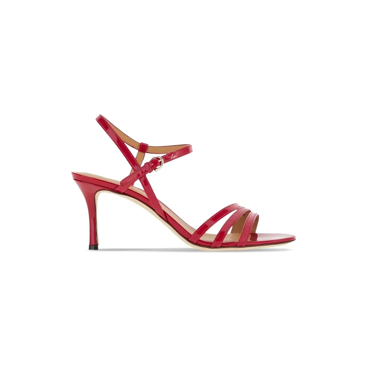 Ferragamo High-Shine Finish 70mm Sandals Red (01D850754033)