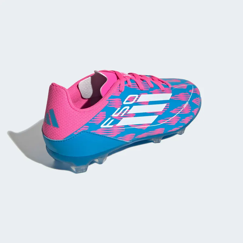 adidas F50 League Multi-Ground Solar Blue Cloud White Solar Pink (IF1365)