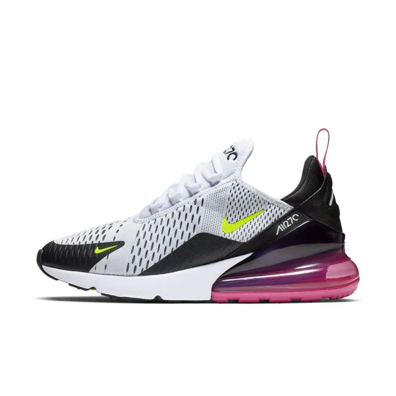 Nike Air Max 270 White Black Fuchsia Volt White/Black-Laser Fuchsia-Volt (AH8050-109)