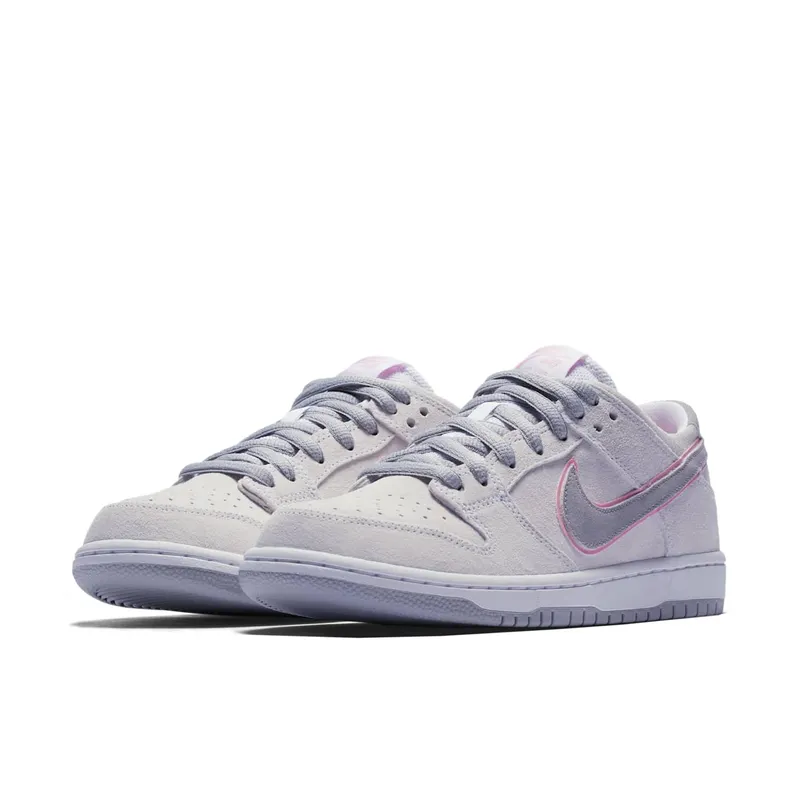 Nike SB Dunk Low Ishod Wair Flat Silver White/Perfect Pink-Flat Silver (895969-160)