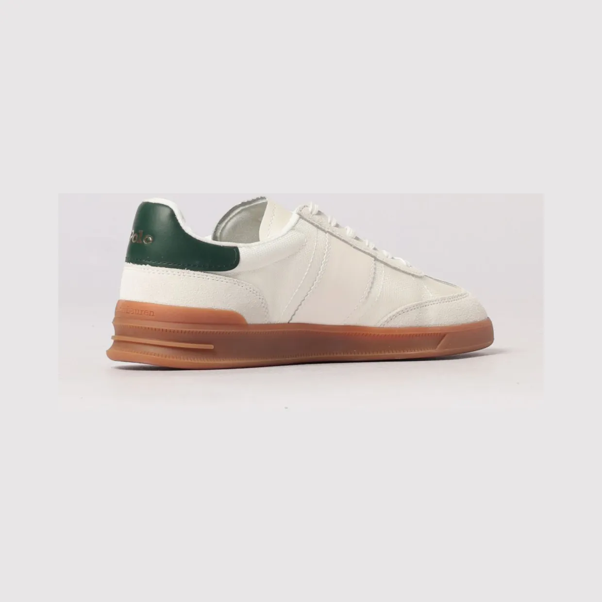 Polo Ralph Lauren Leather And Mesh Sneakers White (809P09761001) (2)
