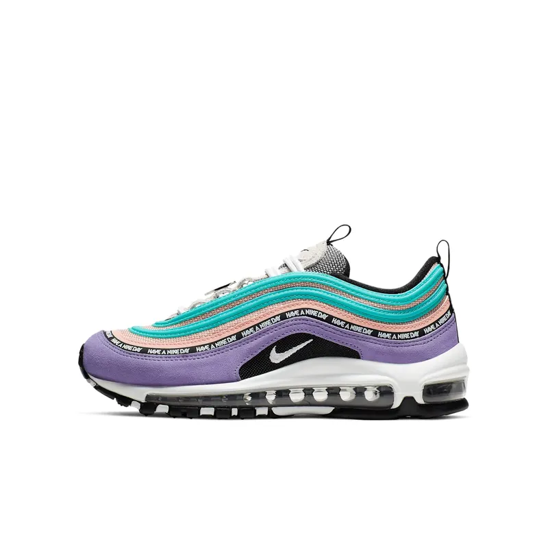 Nike Air Max 97 Have a Day (GS) Space Purple/White-Black-Bleached Coral (923288-500)