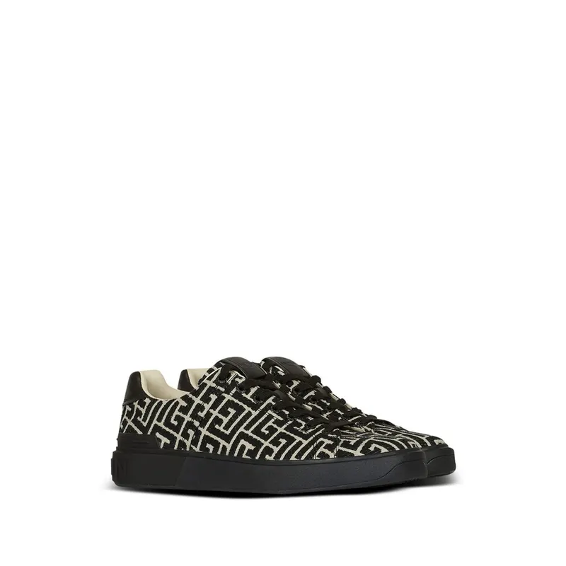 Balmain B-Court Monogram “Black/White” (GM1VI288 TJCM EDK)