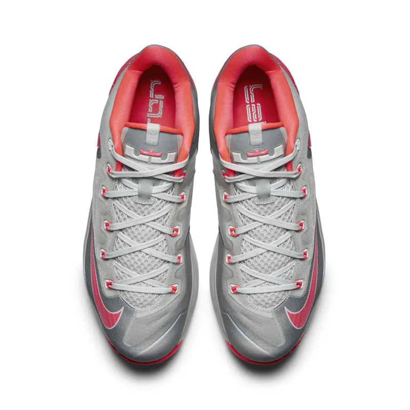Nike LeBron 11 Low Laser Crimson Light Base Grey/Laser Crimson-Base Grey (642849-001)