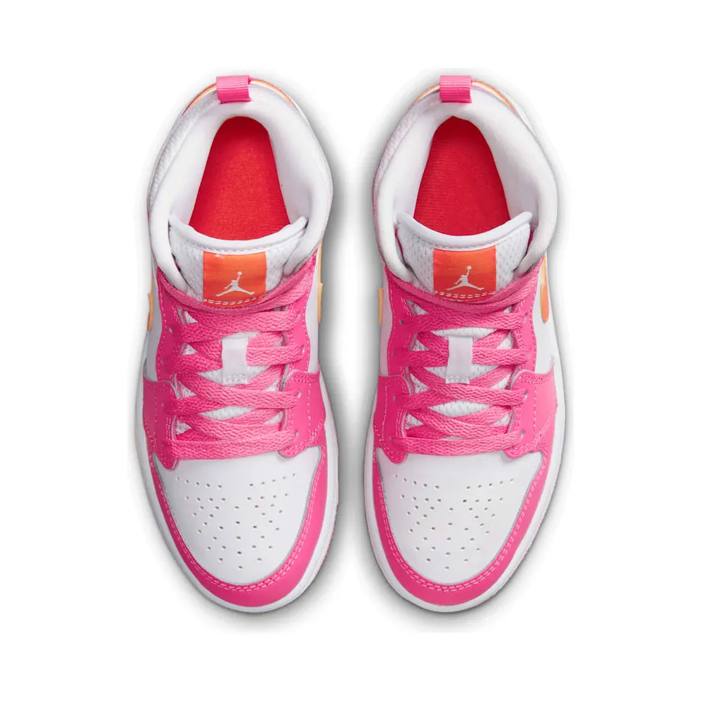 Air Jordan 1 Mid Pinksicle Safety Orange (PS) (DX3238-681)