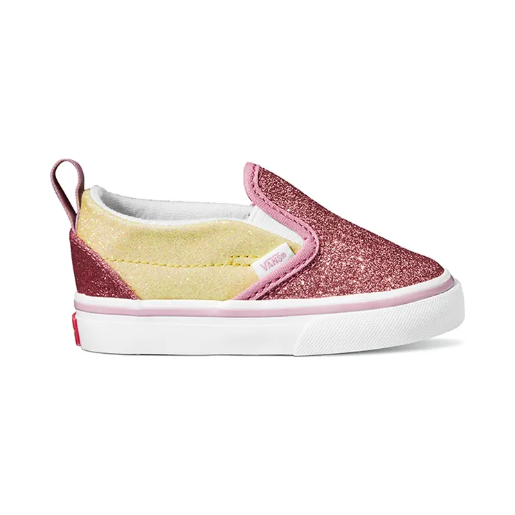 Vans Baby Pink & Off-White Slip-On V Sneakers (VN0A5EFK0FU)