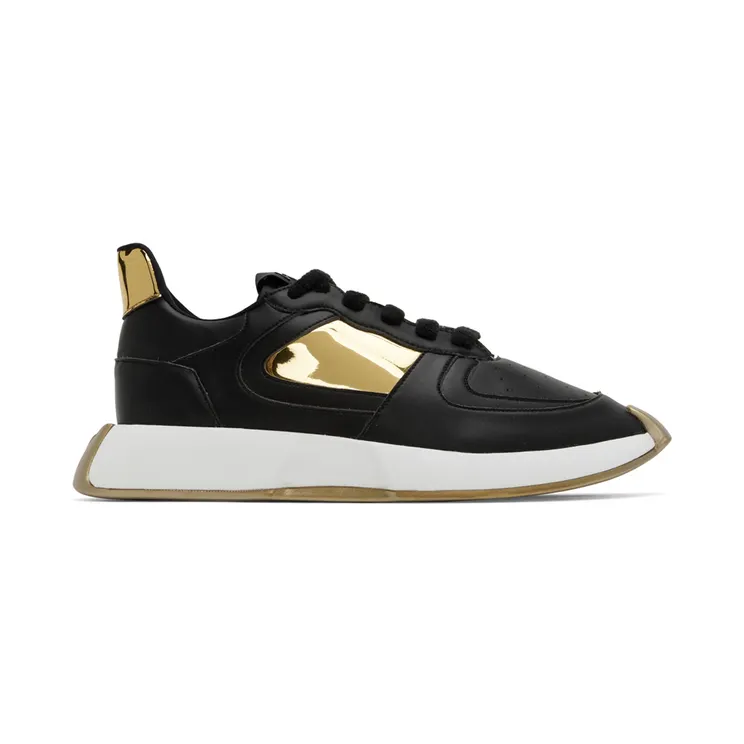 Giuseppe Zanotti Black & Gold Ferox Sneakers (RM20033-91682)