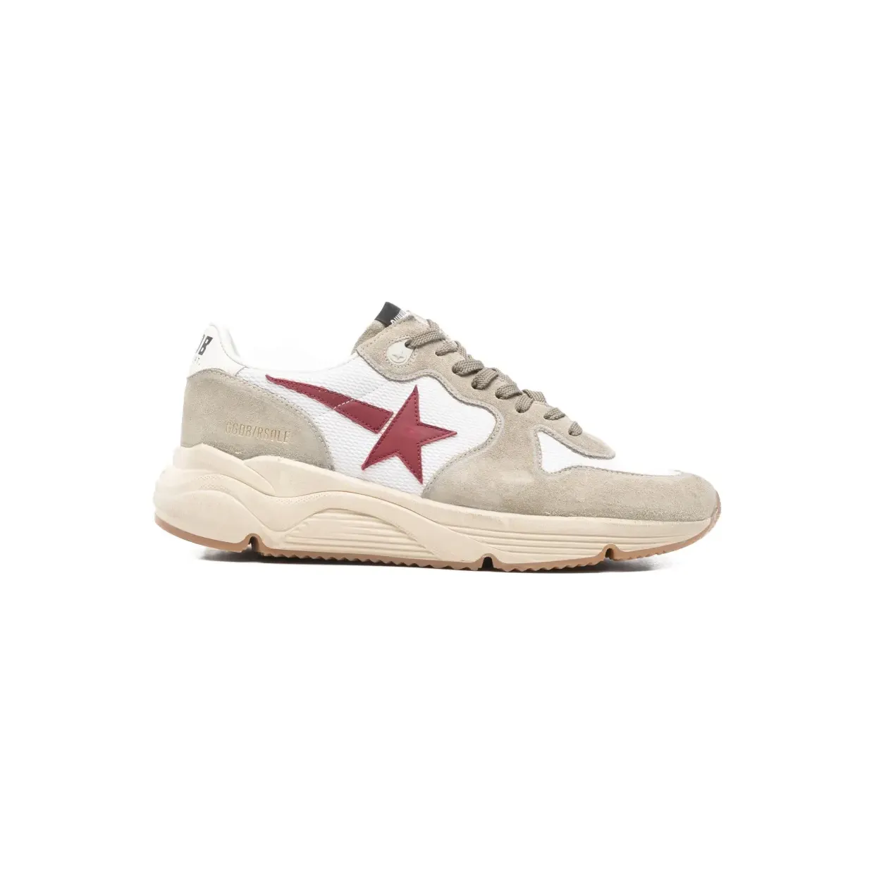Golden Goose Sneakers met sterapplicatie en hardloopzool – Beige (GMF00126F008131)