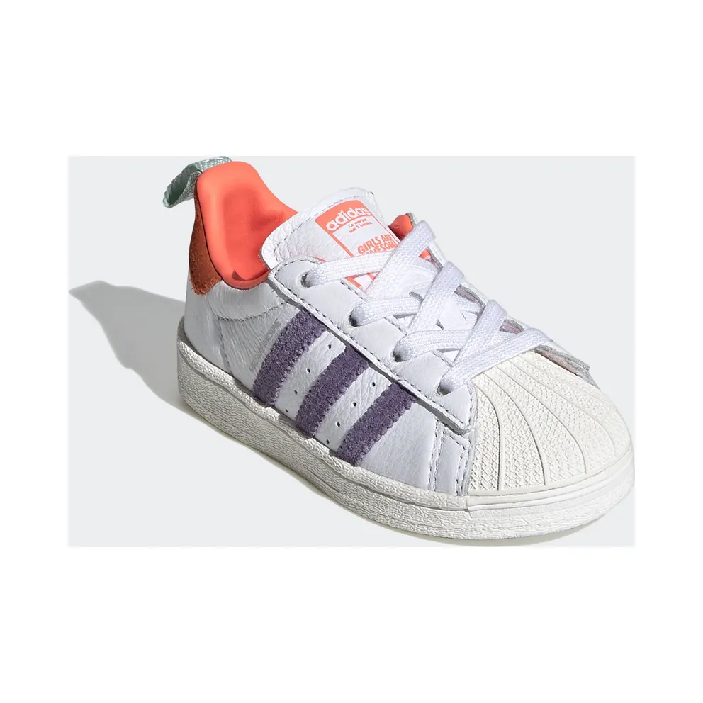 adidas Superstar Girls Are Awesome (TD) Cloud White/Icey Pink/Signal Coral (FW8119)
