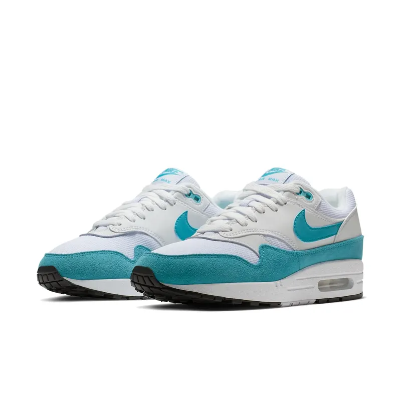 Nike Air Max 1 White Light Blue Fury (W) White/Light Blue Fury-Black (319986-117)
