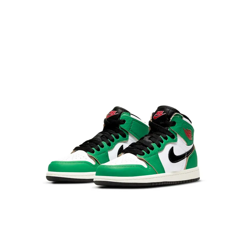 Jordan 1 Retro High Lucky Green (PS) Lucky Green/White-Black-Sail (CU0449-300)