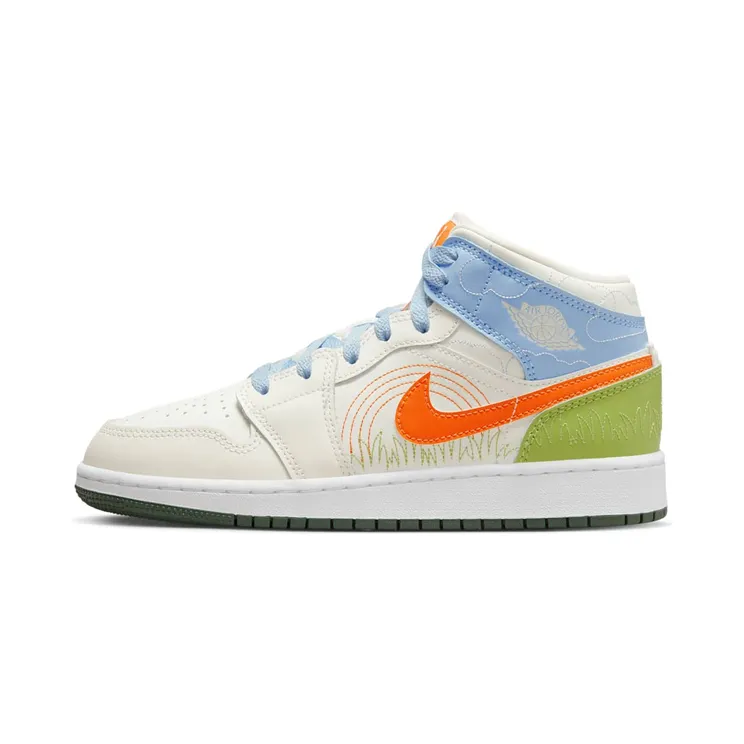 Air Jordan 1 MID SE GS “Stitch” (DX2462-100)