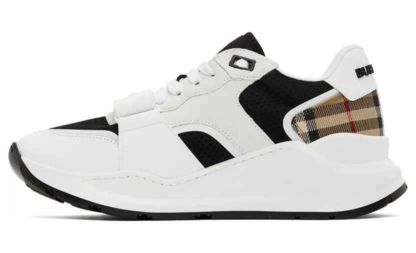 Burberry White Vintage Check Low-Top Sneakers (8051839) (3)