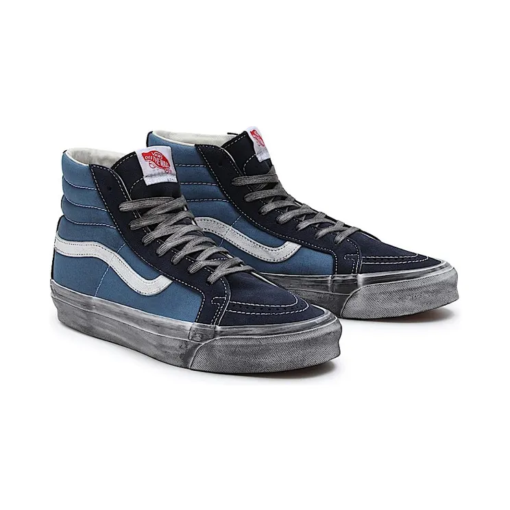 Vans Vault UA OG Sk8-Hi LX Stressed Navy Blue (VN0A4BVBNGJ)