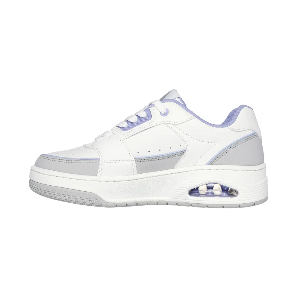 Skechers Uno Court – Courted Style – White / Lavendel (177710 WLV)