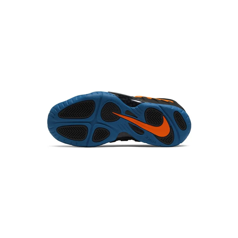 Nike Air Foamposite Pro Knicks (GS) Black/Total Orange-Battle Blue (644792-011)