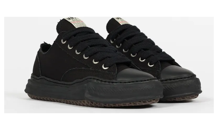 Maison Mihara Yasuhiro Peterson OG Sole Canvas Low Black (A01FW702-BLKBLK)