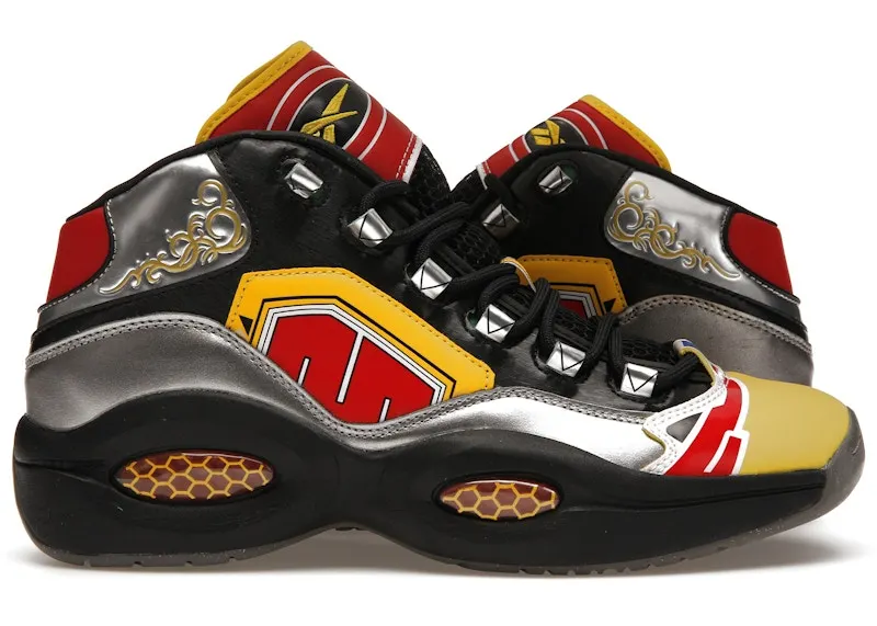 Adidas Power Rangers Question Mid Black / Silver Metallic / Vector Red (GY0590)