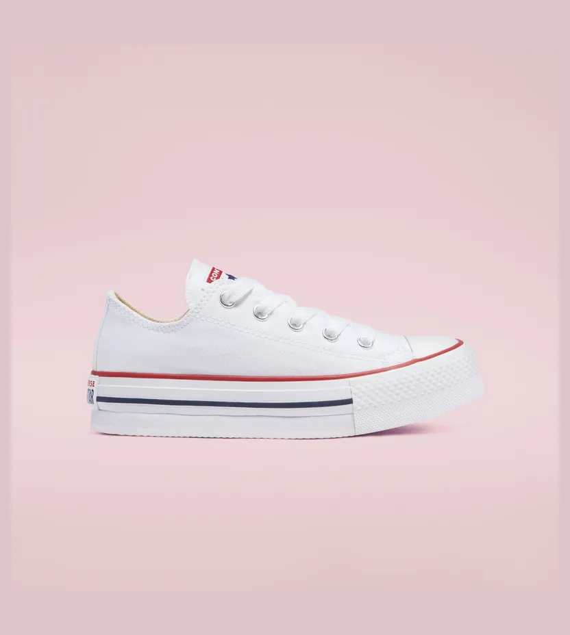 Converse EVA Platform Chuck Taylor All Star Low Top White/garnet/midnight Navy (670893C)