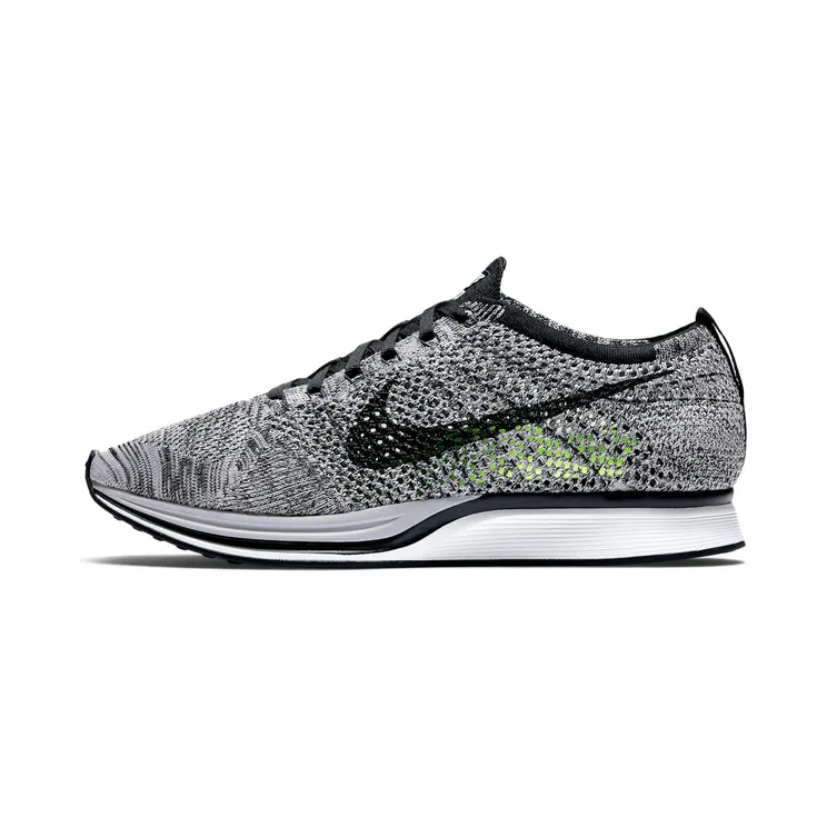 Nike Flyknit Racer Oreo “White / Volt / Black” (526628-101)