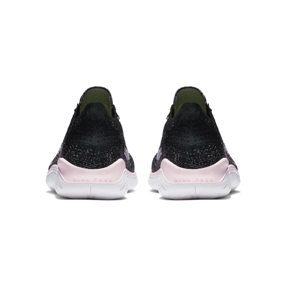 Nike Free RN Flyknit 2018 Black Pink Foam (W) Black/Pink Foam-White (942839-007)