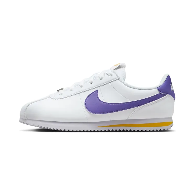 Nike Cortez Lakers “White / Varsity Maize / Varsity Purple” (DM0950-105)