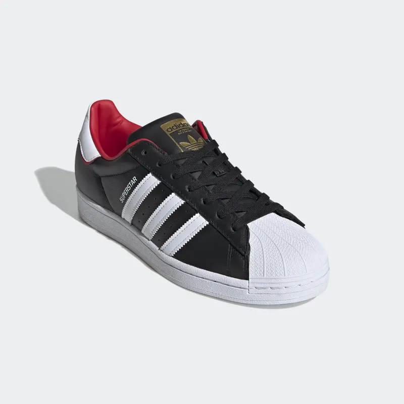 adidas Superstar Valentines Day Black (2020) Core Black/Cloud White/Scarlet (FW6385)