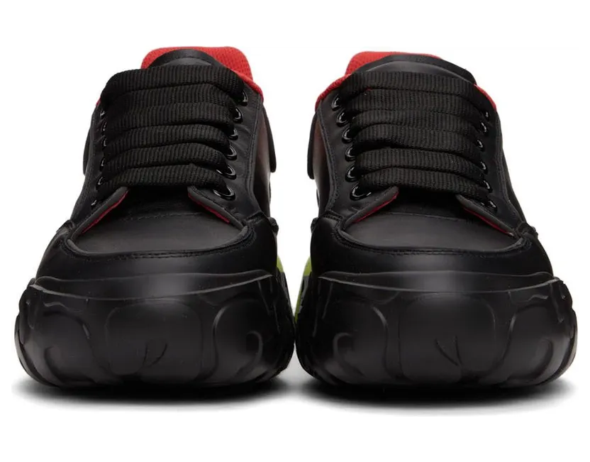 Alexander McQueen Black & Red Mousse Sneakers (682810WIAMA) (2)