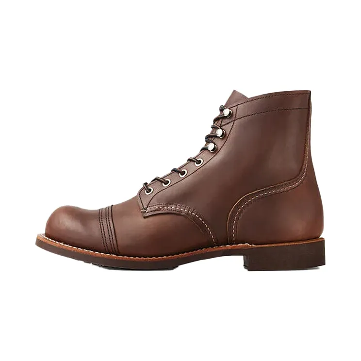 Red Wing Heritage Iron Ranger 6 Inch Cap Toe Boots “Amber” (8111)