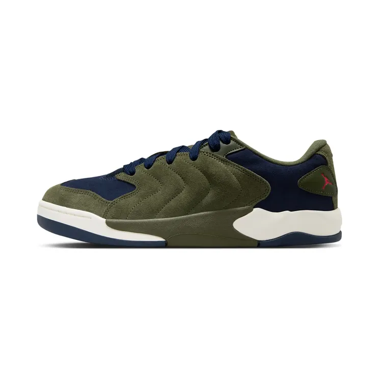 Jordan Air Jordan Session Green “Cargo Khaki / Chile Red / Pale Ivory / Obsidian” (IB3731-301)