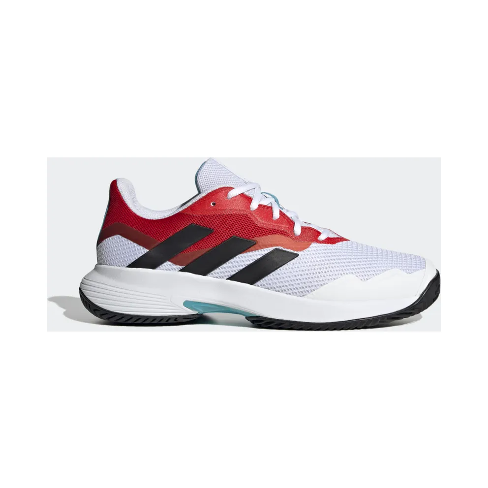 adidas Courtjam Control Tennis Shoes Cloud White / Core Black / Better Scarlet (HQ8469)