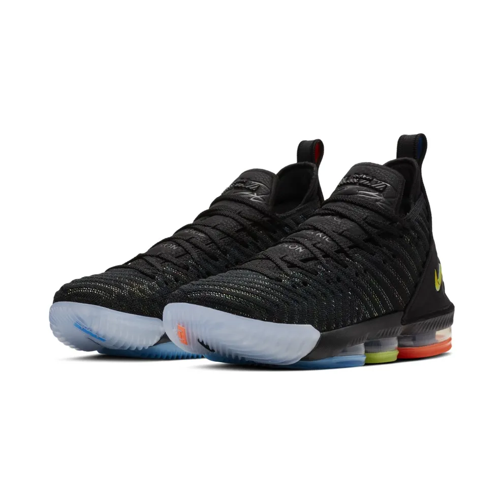 Nike LeBron 16 I Promise Black/Metallic Silver-Hyper Crimson-Photo Blue (AO2588-004)