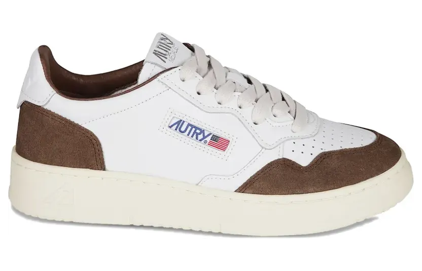 Autry mit Wildledereinsätzen “White” (AULWFT05)
