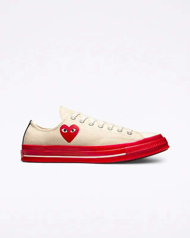 Converse Converse x Comme des Garçons PLAY Chuck 70 Pristine/Red/egret