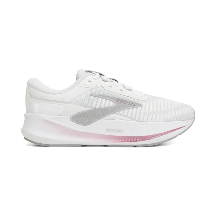 Brooks Revel Max White Harbor Mist Metallic (120470-1B-133)