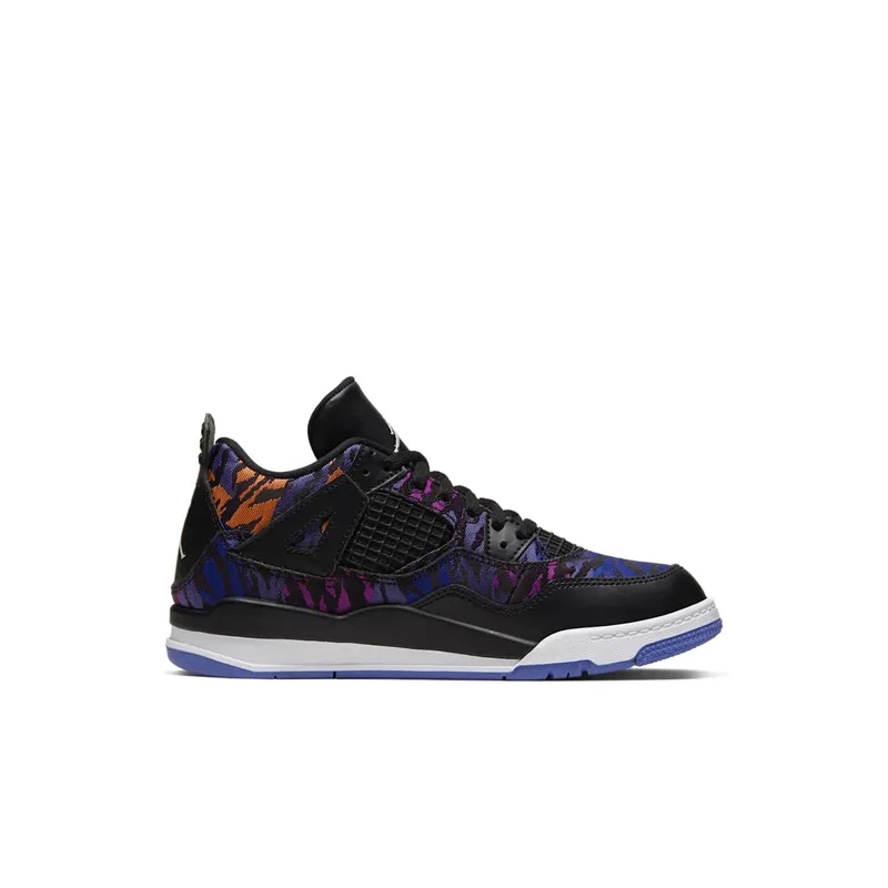 Jordan 4 Retro Black Rush Violet (PS) Black/White-Rush Violet (BQ9042-005)