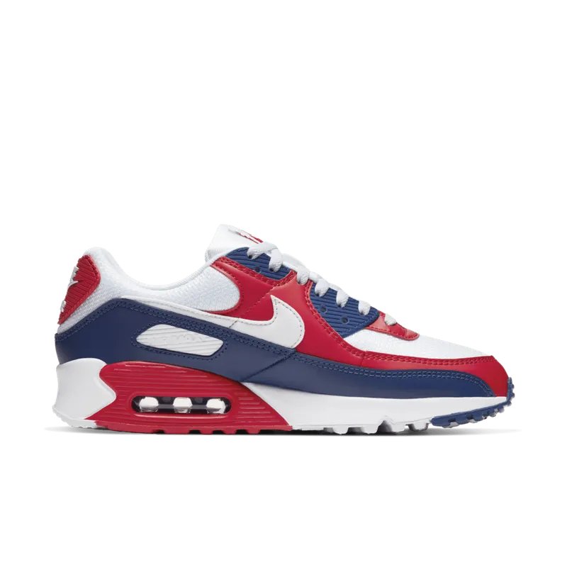 Nike Air Max 90 USA (2020) White/Red-Royal (CW5456-100)
