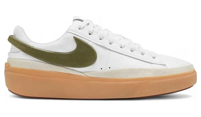 Nike Blazer Phantom Low White Medium Olive Gum (HF3119-103)