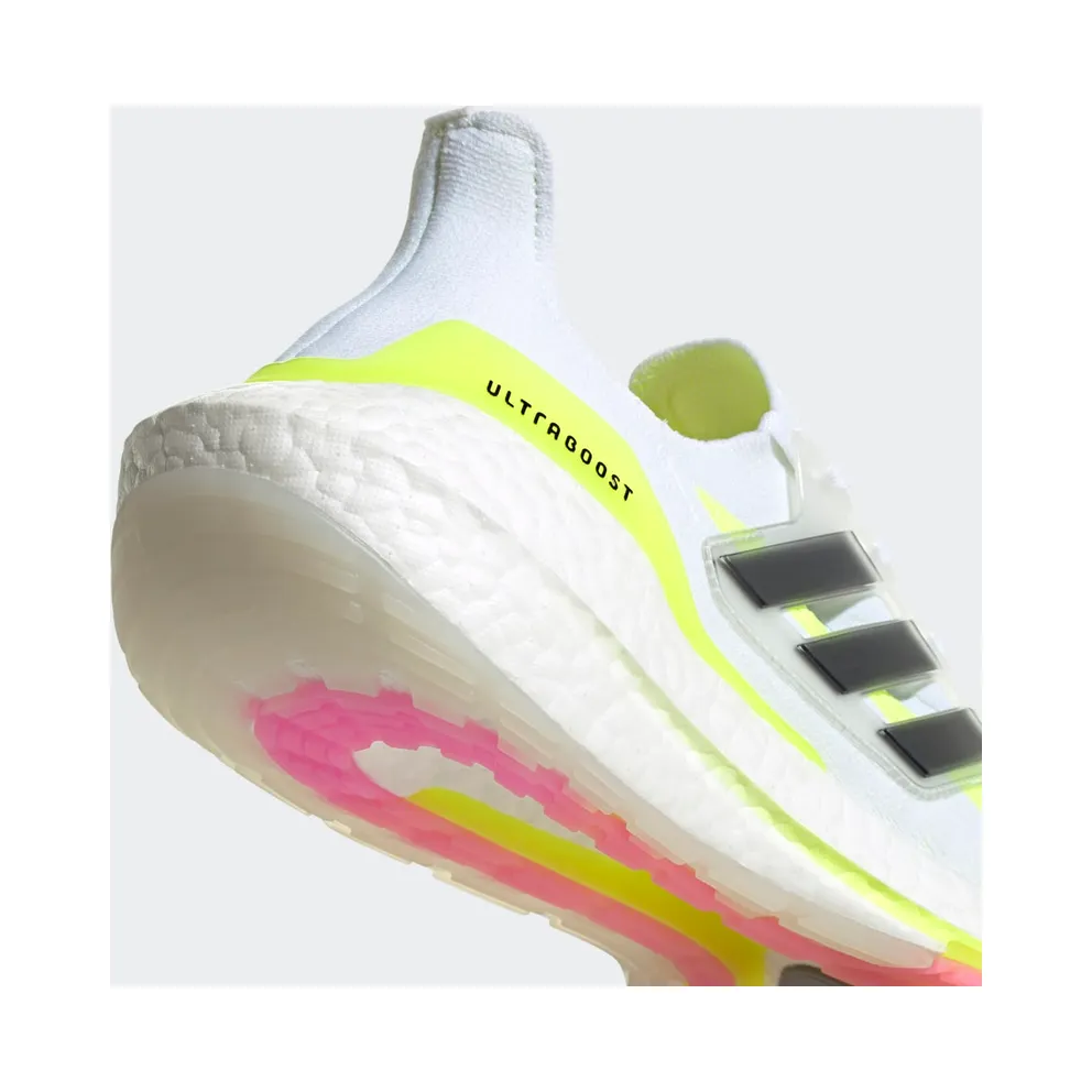 Adidas UltraBoost 21 ‘White Solar Yellow’ Cloud White/Core Black/Solar Yellow (FY0377)