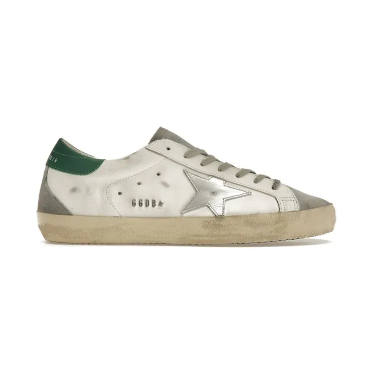 Golden Goose Super-Star White Silver Green (GMF00102.F004167.82171)