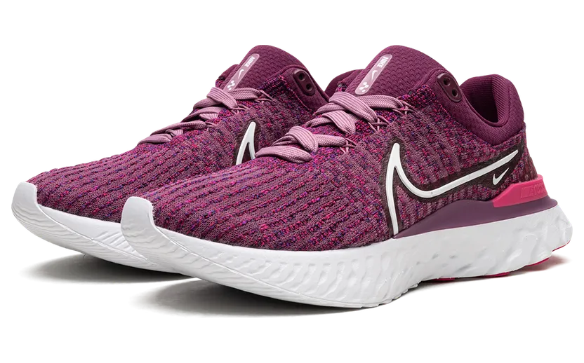 Nike React Infinity Run Flyknit 3 voor dames (straat) Paars (DD3024-500)