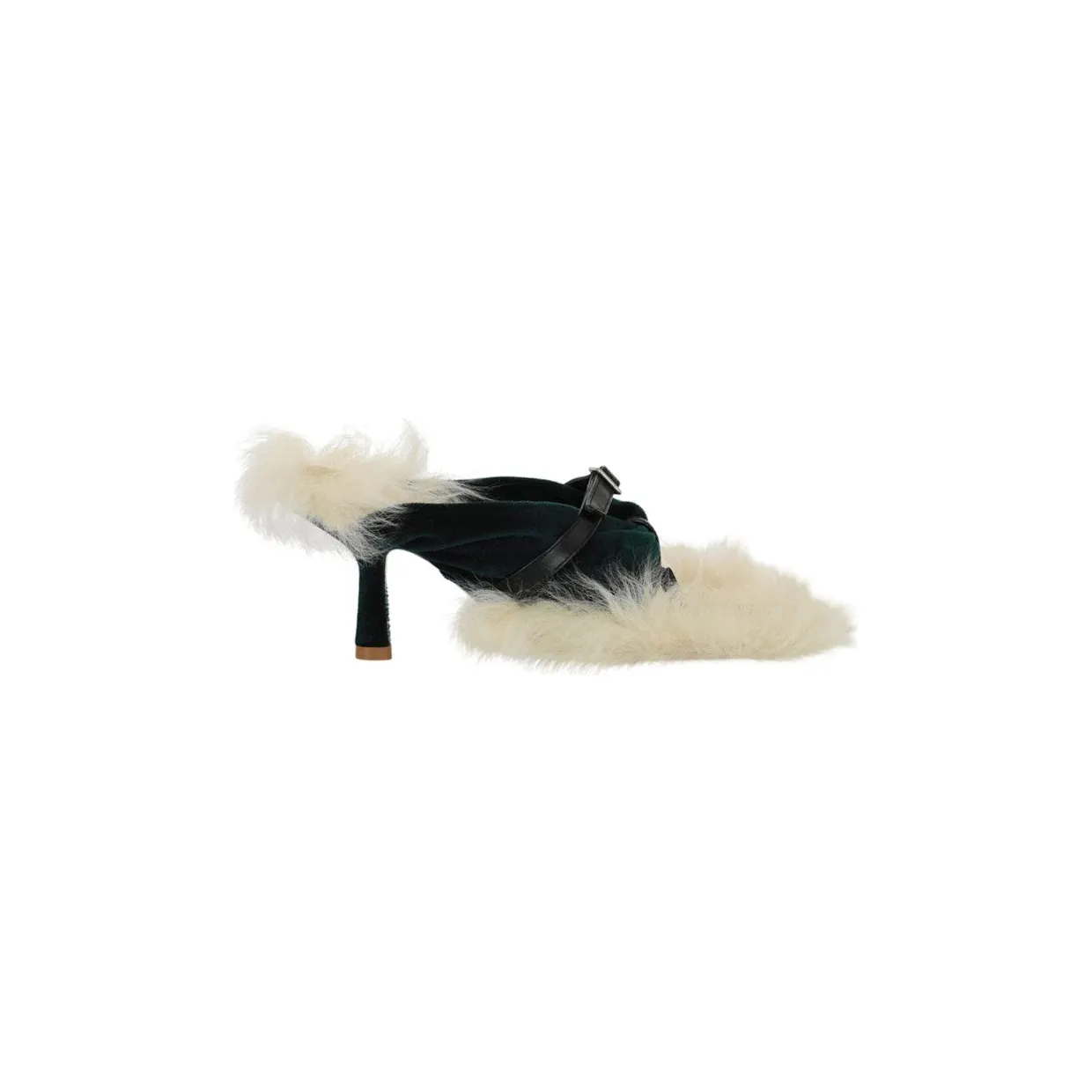 Burberry Step Post Heel Sandals Green White (8077466)