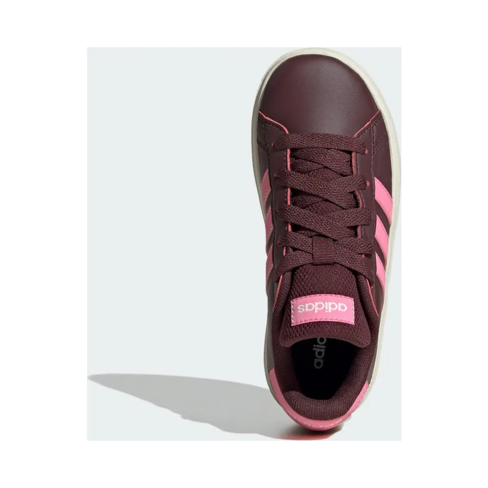 Adidas Grand Court Lifestyle Tennis Lace-Up Aurora Ruby / Bliss Pink / Off White (JR5111)