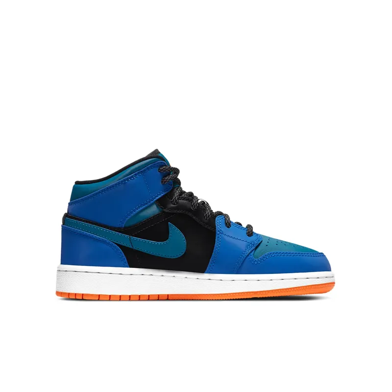 Air Jordan 1 Mid Racer Blue (GS) (2020) (554725-440)