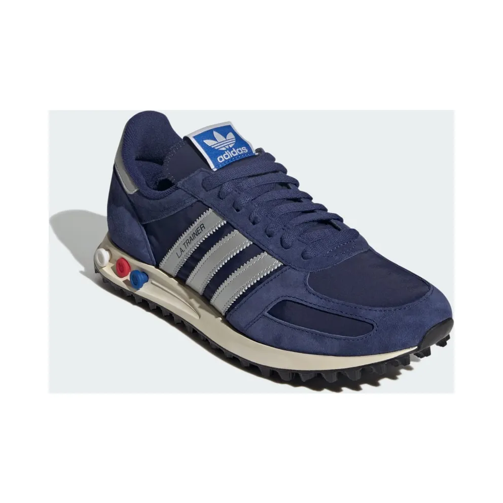 Adidas LA TRAINER OG Shoes Dark Blue / Silver Metallic / Off White (JR7171)
