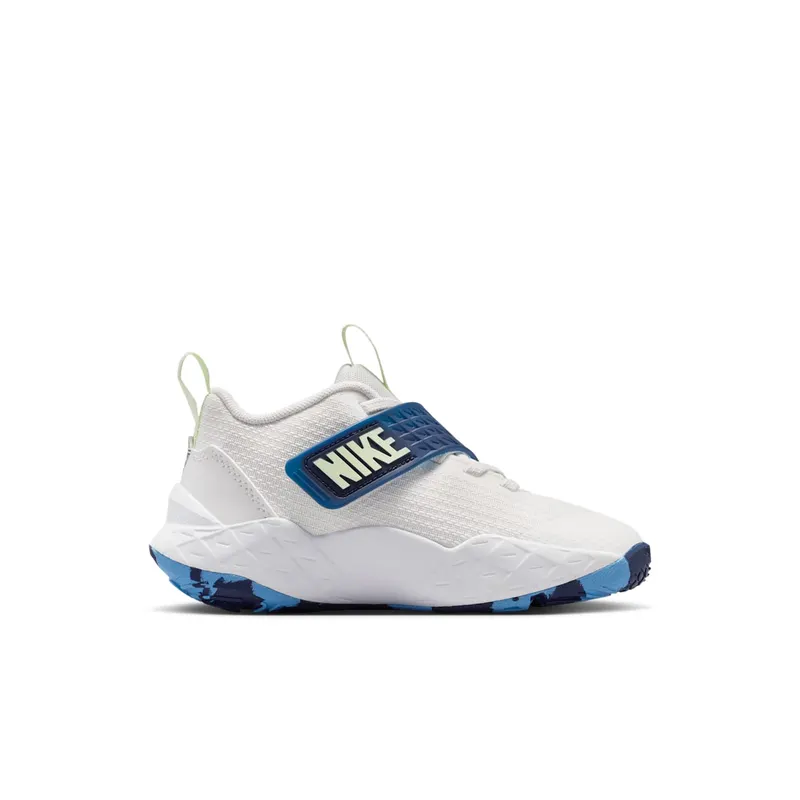 Nike Team Hustle D 12 White Midnight Navy Volt Tint (HF6280-104)
