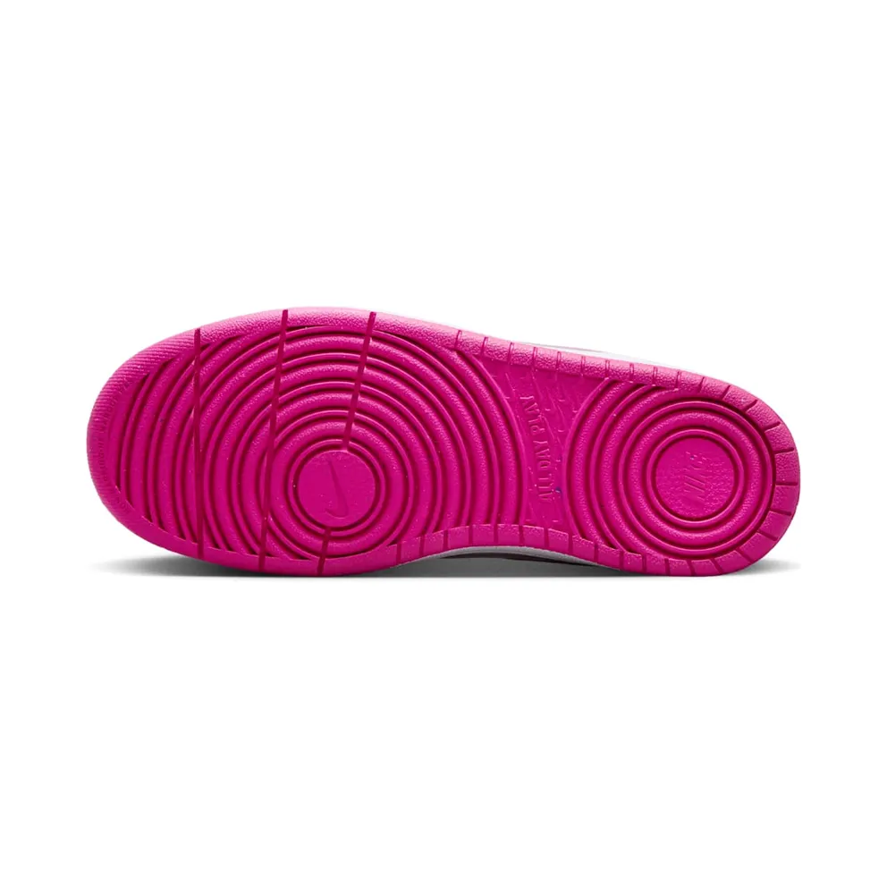 Nike Court Borough Low Recraft GS “Laser Fuchsia White” (DV5456-123)